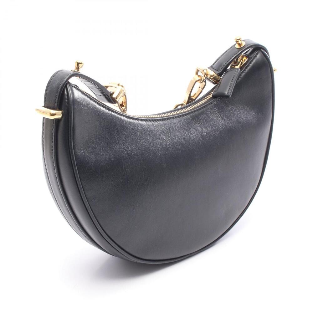 Prada SOFT CALF Arche Handbag Leather Black